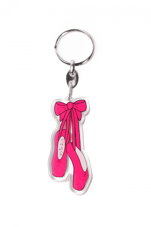 Ballet Shoe Keyring - Pink