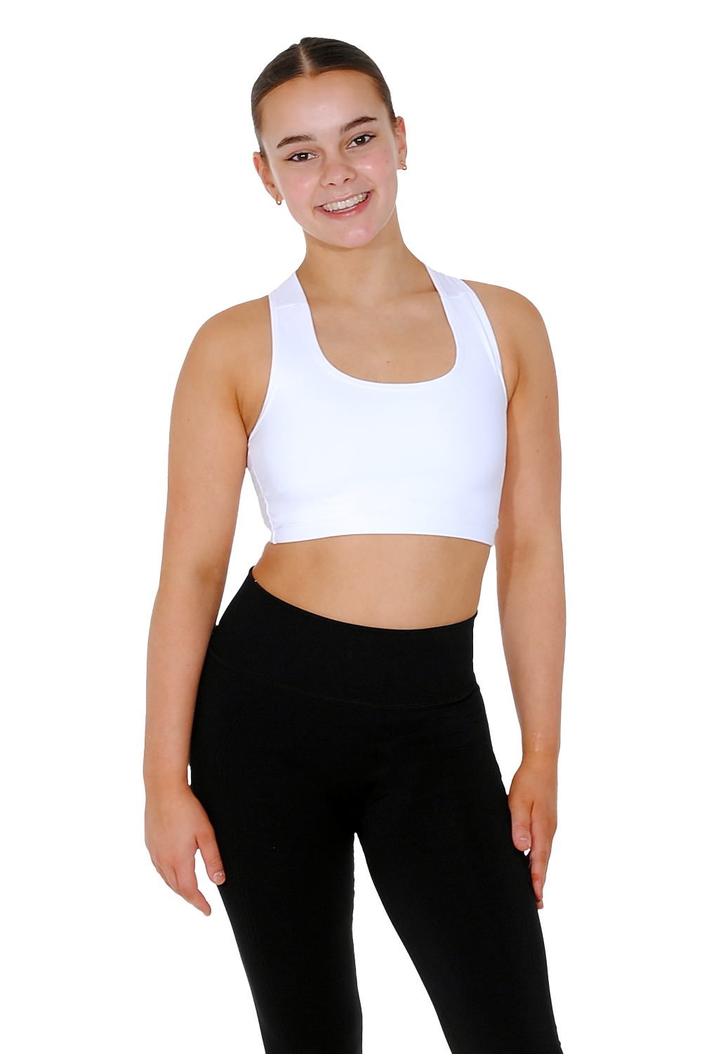 Sports Crop Top in Hot Pink, Black or White