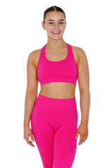 Soutien-gorge sculptant multisports sans coutures TriDri® rose vif