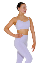 Recycled Seamless Multi-Sport Flex Bra Top in 4 Pastel Shades or Black