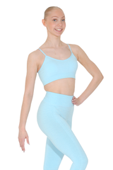 Haut de soutien-gorge multisports sans couture recyclé en 4 teintes pastel ou noir