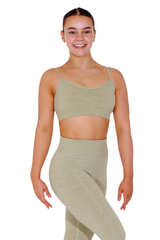 Recycled Seamless Multi-Sport Flex Bra Top in 4 Pastel Shades or Black