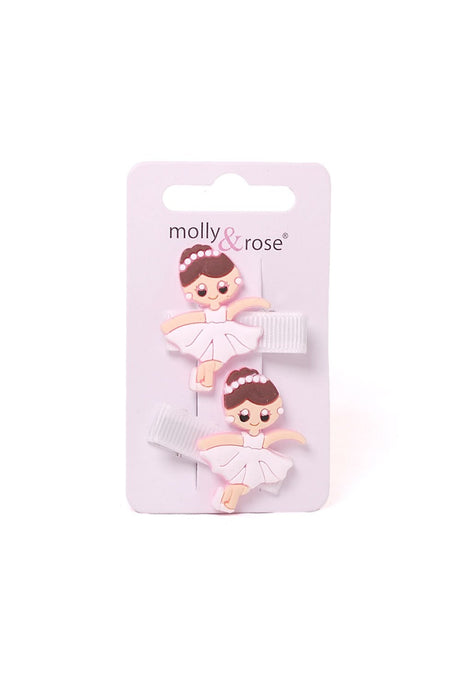 Pinces à cheveux ballerines Molly &amp; Rose - Lot de 2