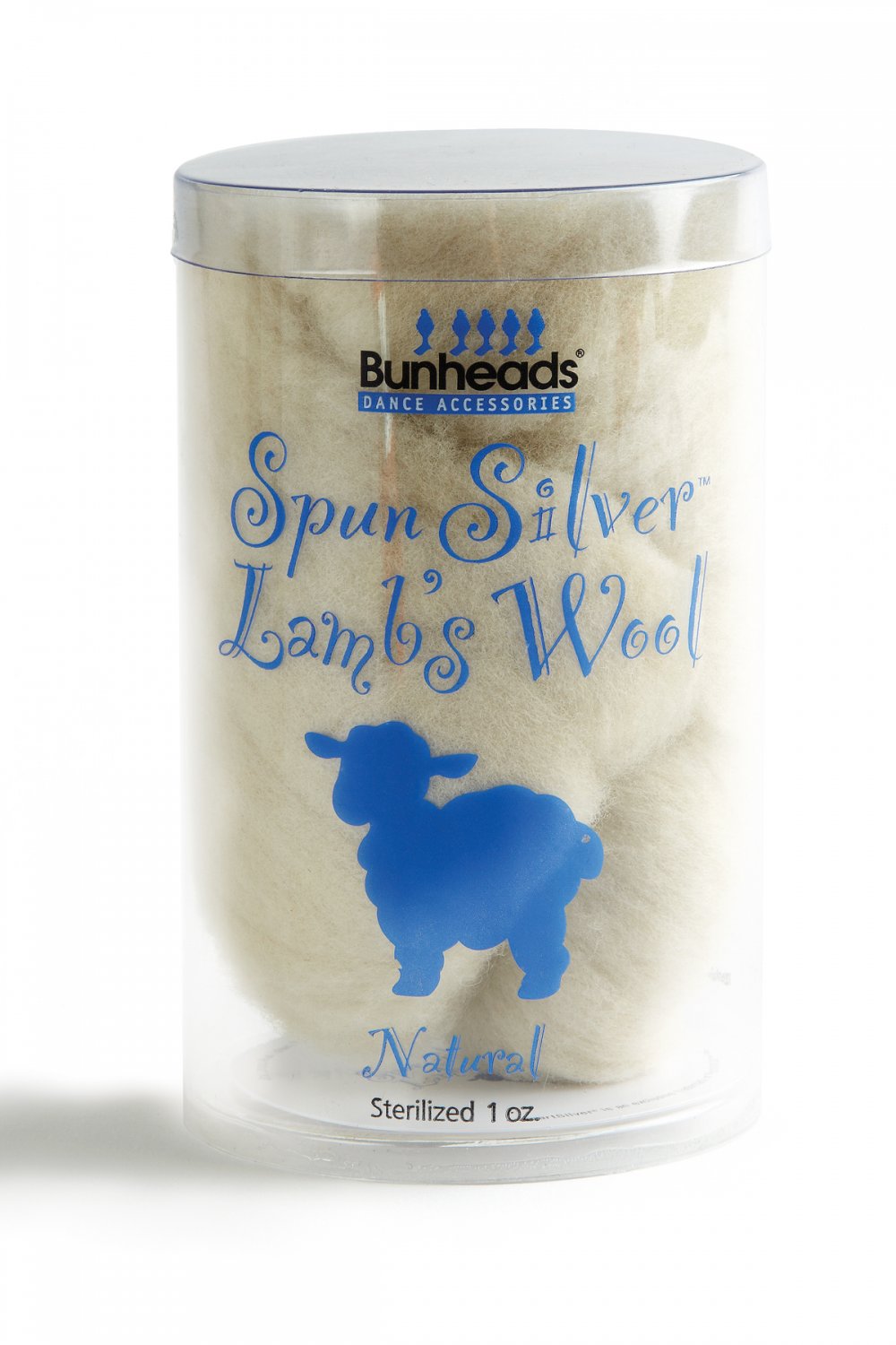 Bunheads Spun Silver Lambswool