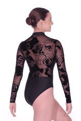 Wear Moi Felicite Sheer Tulle Long Sleeved Leotard