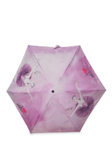 Parapluie lilas Girardi avec des ballerines et j'♥ la danse