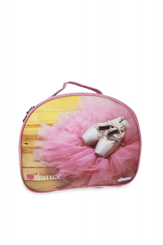 Trousse de toilette rose souple avec slogan I ♥ Dance