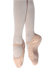 So Danca Chaussons de danse classique élastiques en cuir avec semelle complète