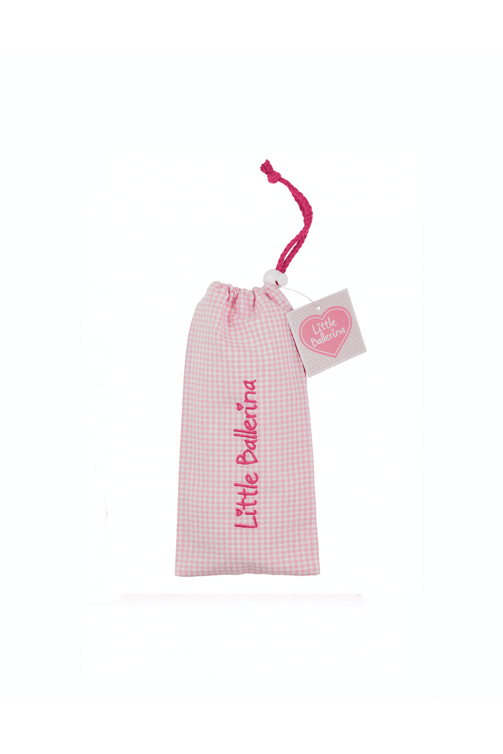 Little Ballerina Small Gingham Shoe Bag