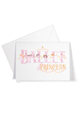 My Purple Rose Ballet Princess Greeting Card