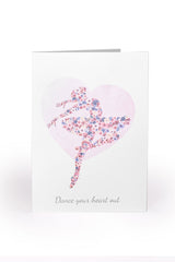 My Purple Rose Illustrated Ballerina Greetings Card