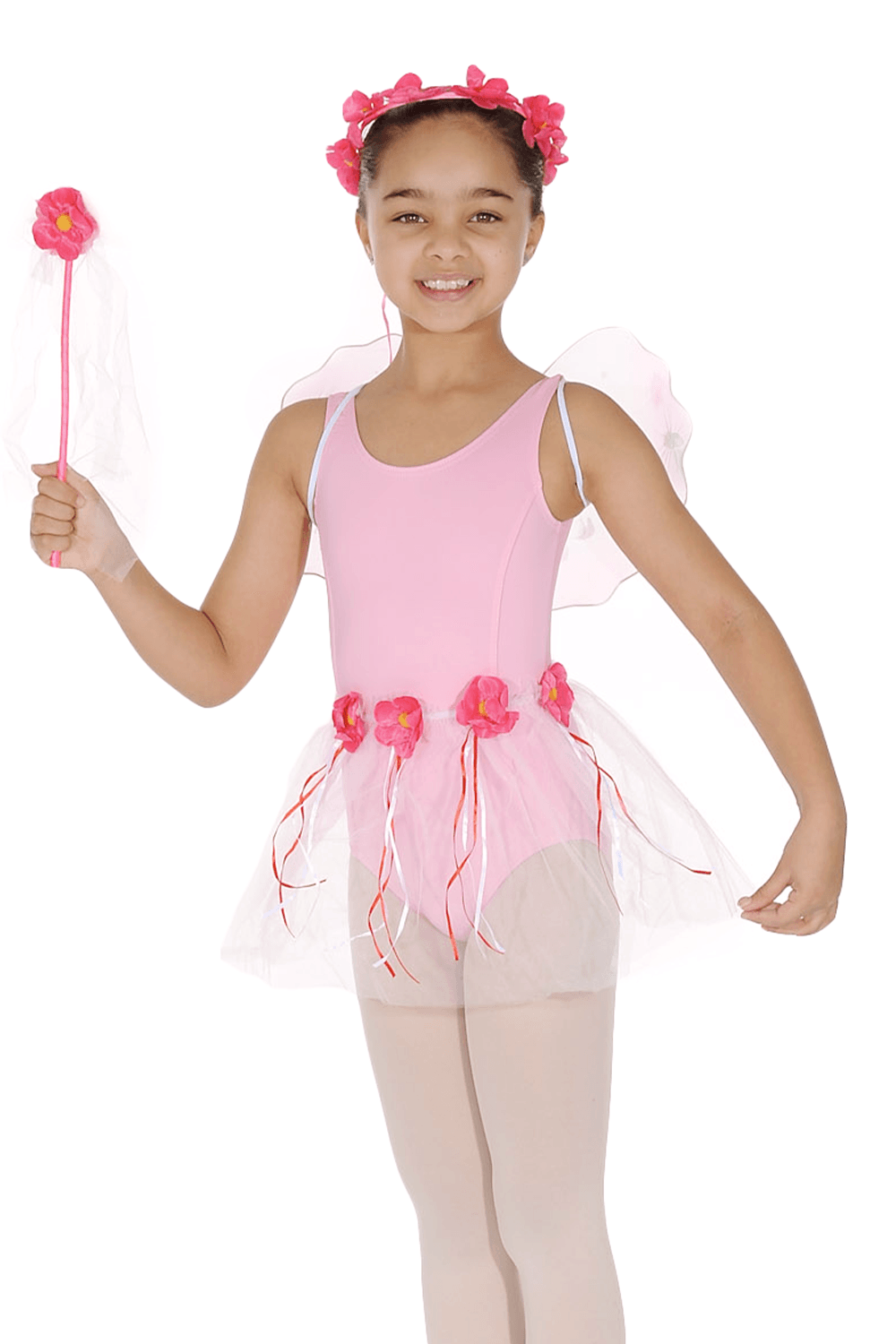 Pink Flower Fairy Costume Set