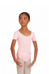 Capezio Justaucorps à manches courtes pour filles