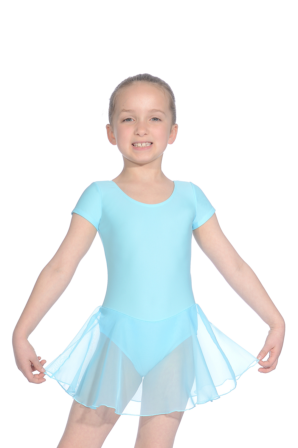 Roch Valley Short Sleeve Matte Lycra Leotard with Skirt