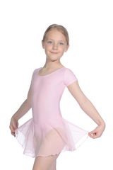 Roch Valley Short Sleeve Matte Lycra Leotard with Skirt