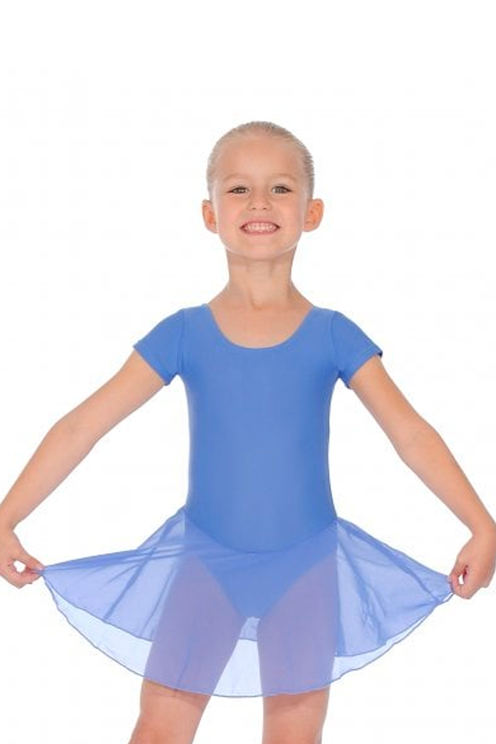 Roch Valley Short Sleeve Matte Lycra Leotard with Skirt