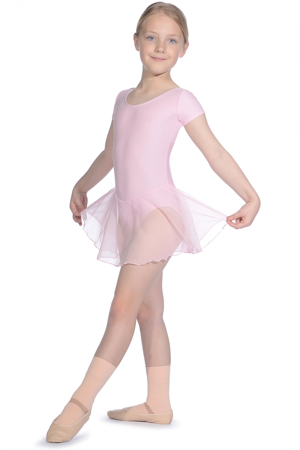 Roch Valley Short Sleeve Matte Lycra Leotard with Skirt