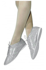 Roch Valley Chaussures de jazz argentées brillantes