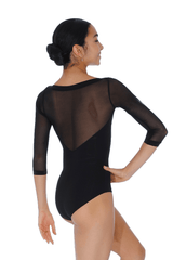 So Danca Long Sleeve Mesh Leotard