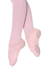 Roch Valley Split Sole Canvas Ballet Shoes With Elasticated Binding