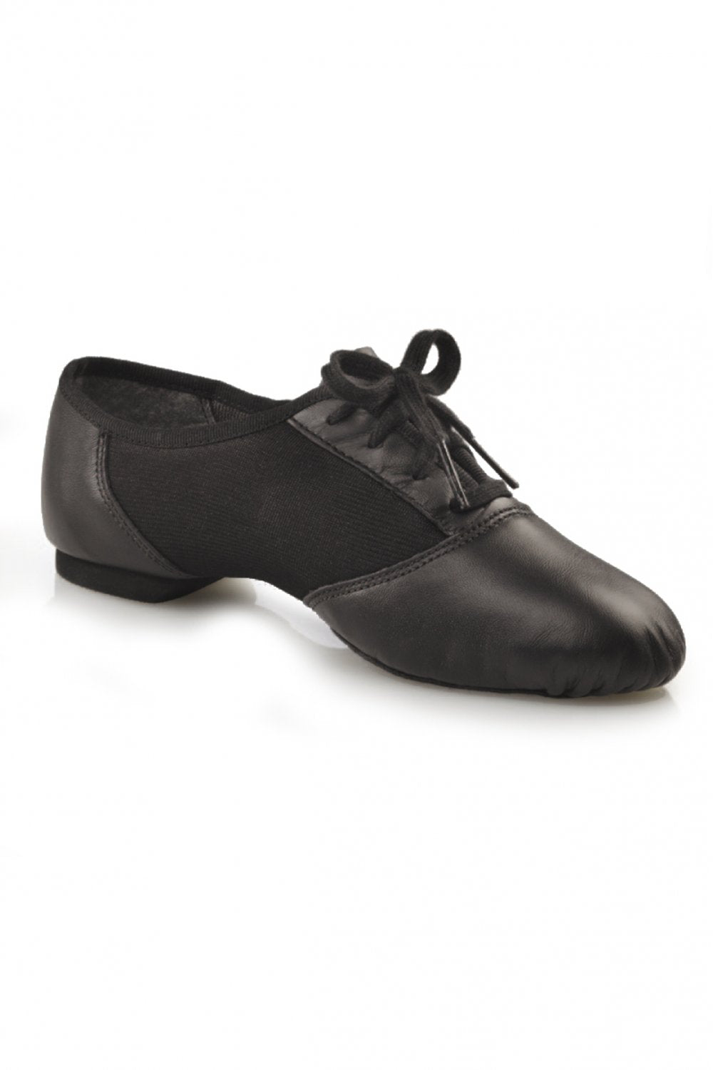 Capezio Chaussons de jazz bi-semelles en daim et cuir