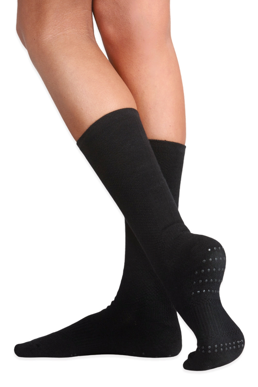 Chaussettes de danse à compression tournantes soyeuses