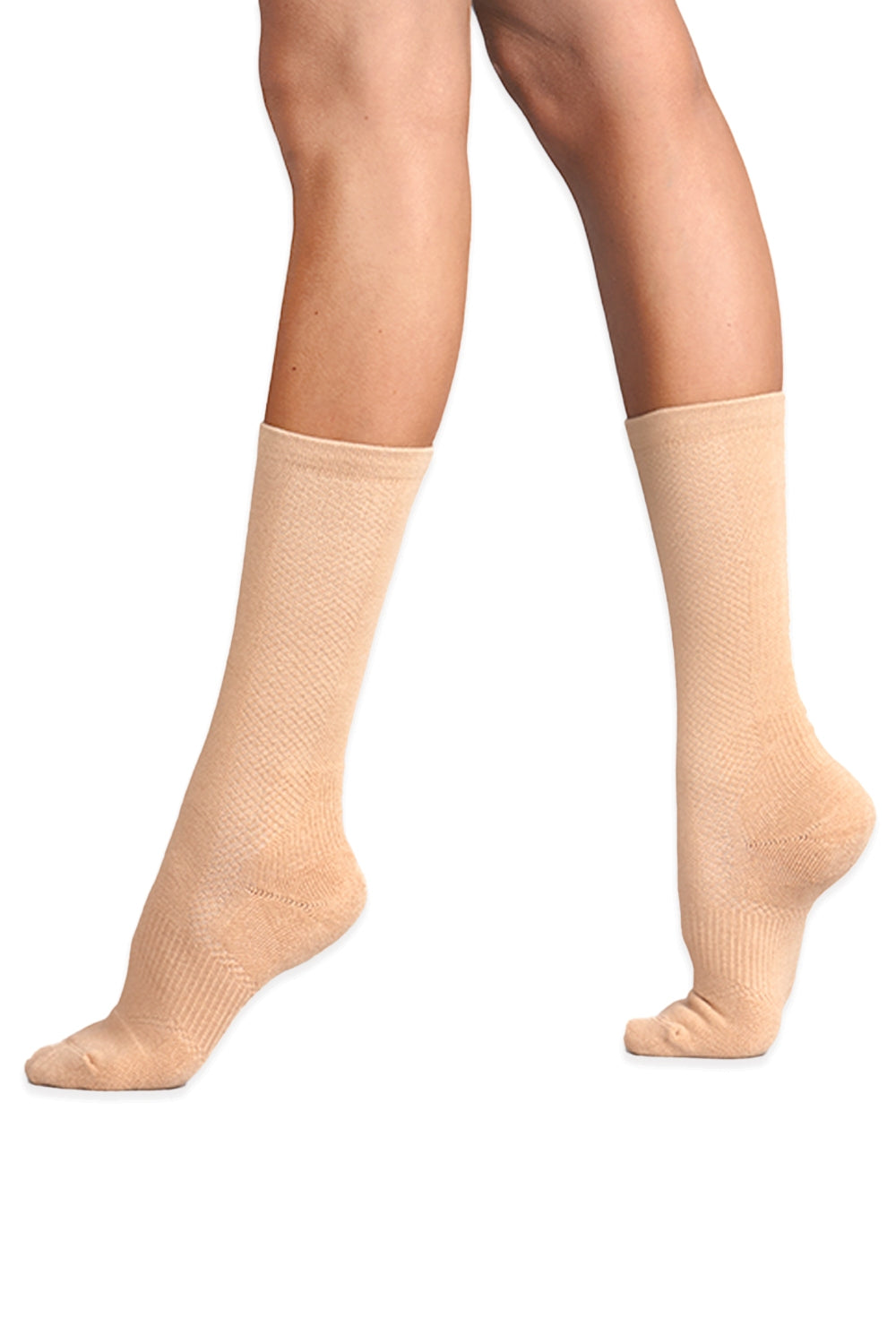 Chaussettes de danse à compression tournantes soyeuses