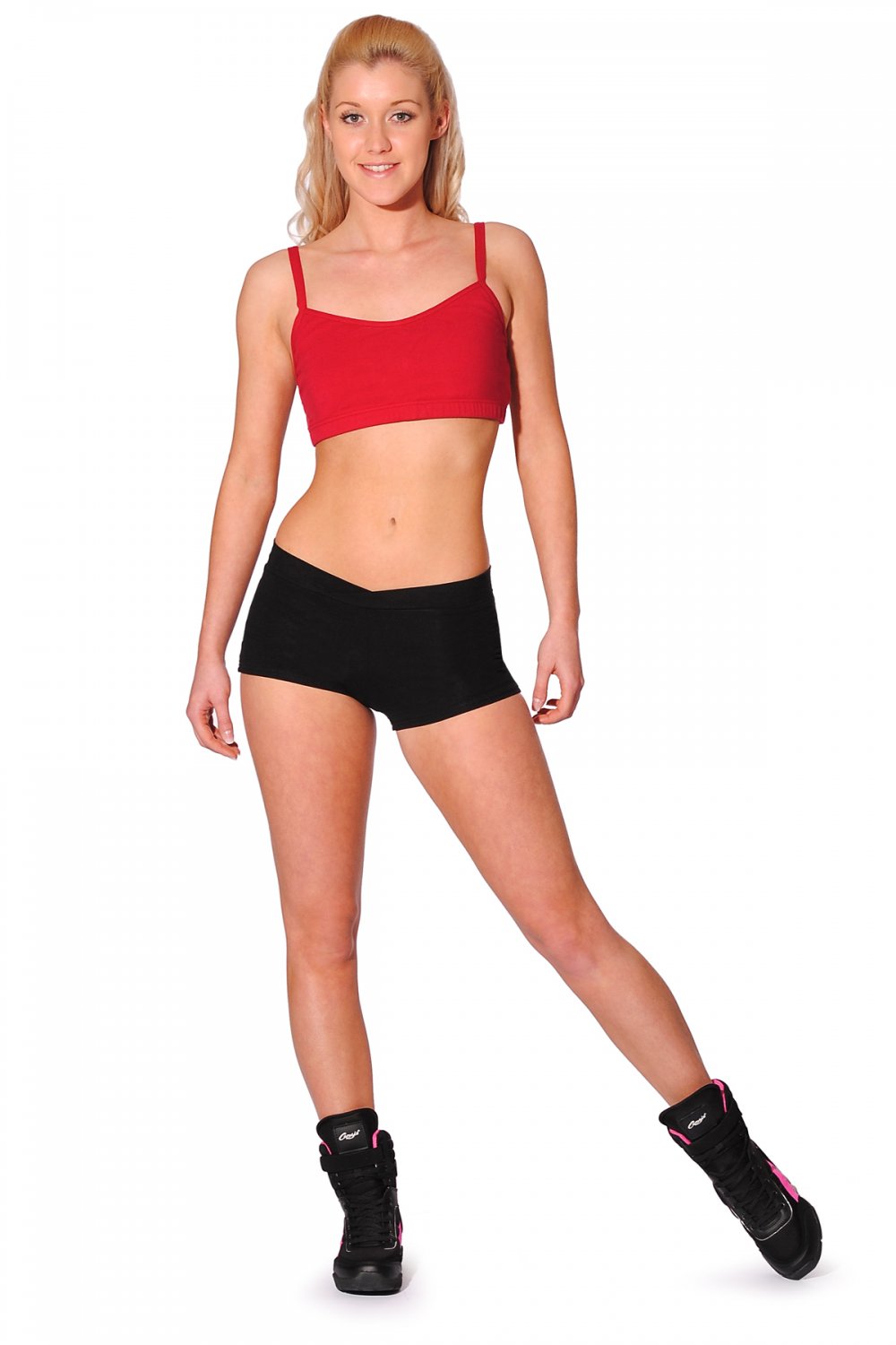 Capezio Short taille basse en V en coton